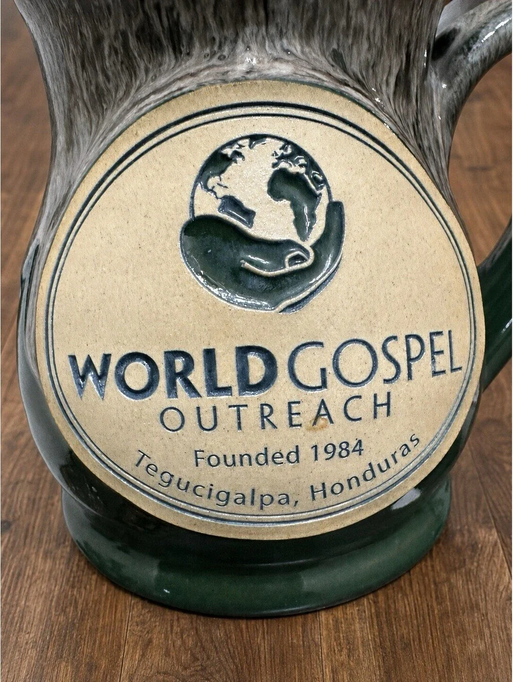 World Gospel Outreach Logo Mug Founded 1984 Tegucigalpa Honduras 15 fl oz